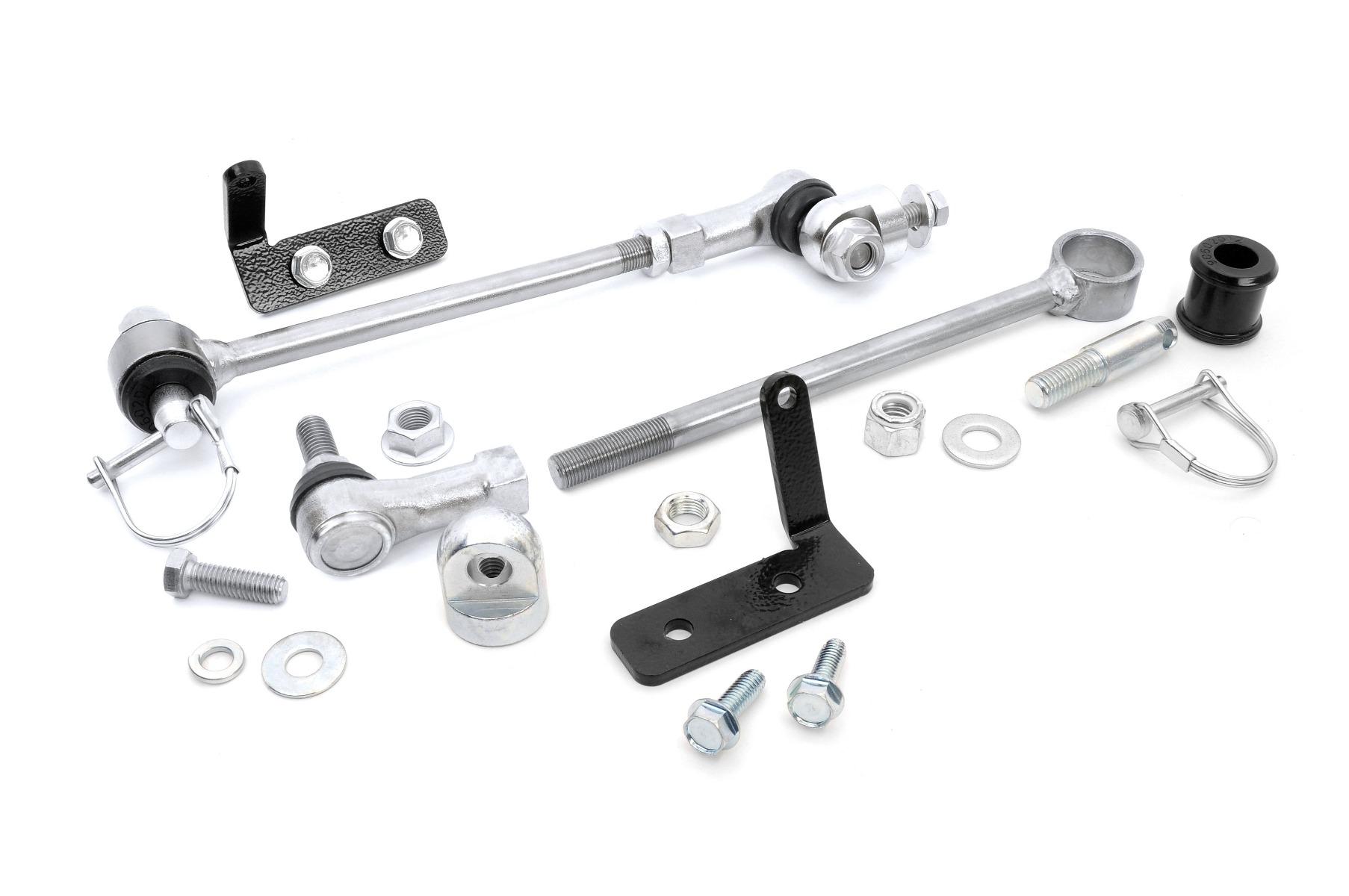 Rough Country Jeep Front Sway-bar Disconnects (3in) - 1105