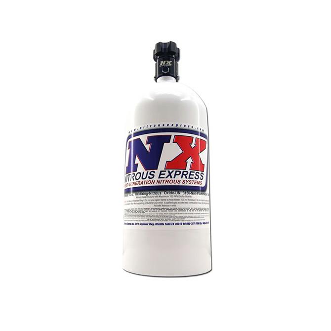 Nitrous Express 5 Lb Bottle W/ Lightning 500 Valve (5.25 Dia. X 17.64 Tall) - 11050