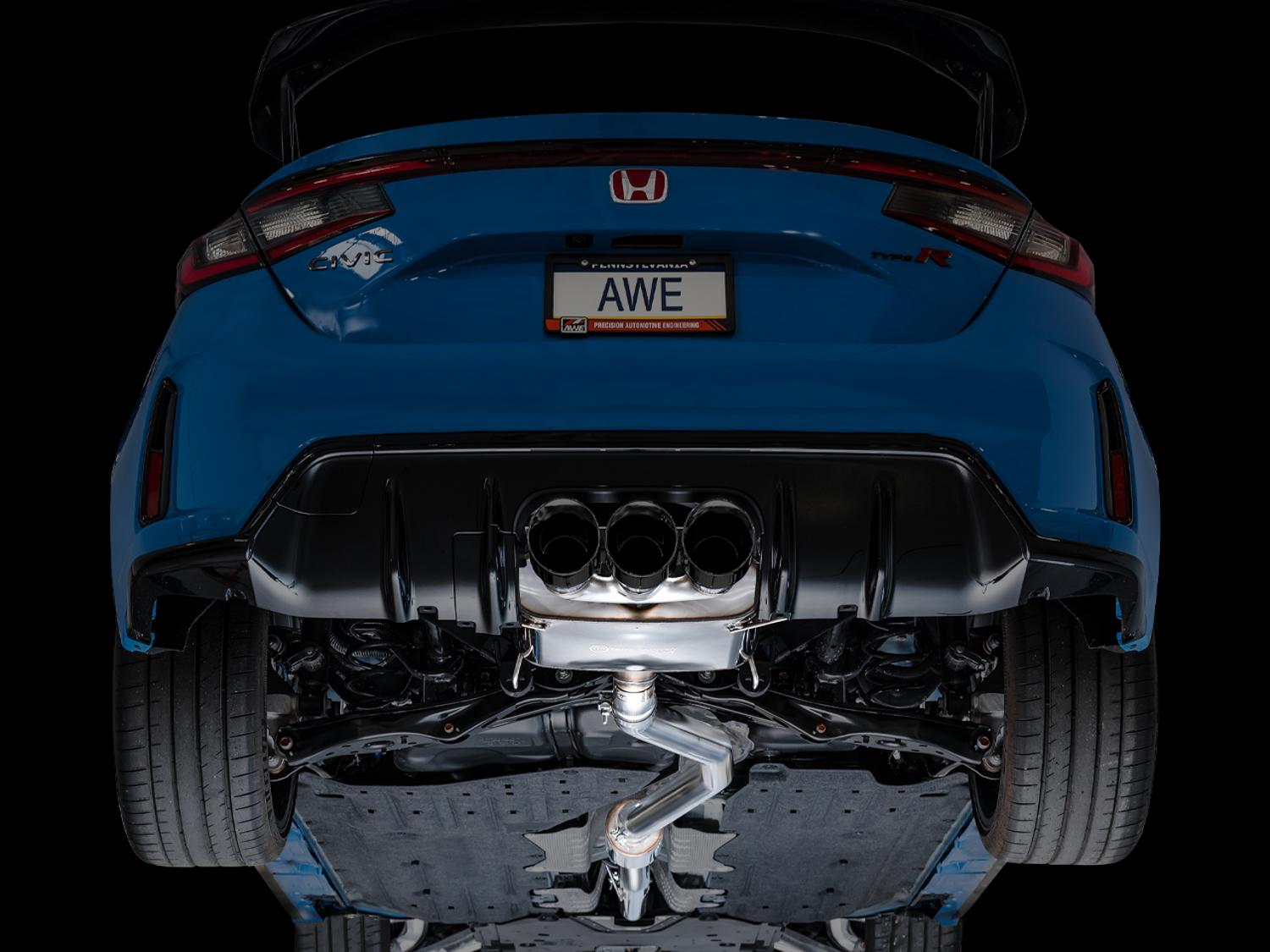 AWE Touring Edition for FL5 CTR - Triple Diamond Black Tips - 3015-53287