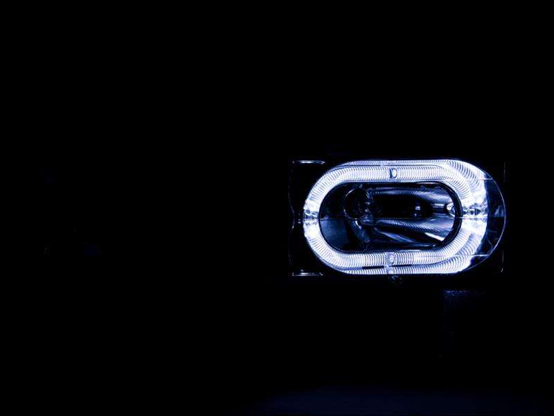 ANZO Crystal Headlight Set W/Halo (1990-1999 GMC&Chevrolet Trucks) - 111005