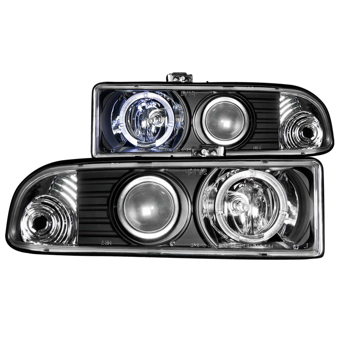 ANZO Projector Headlight Set W/Halo (1998-2004 Blazer, S10) - 111015