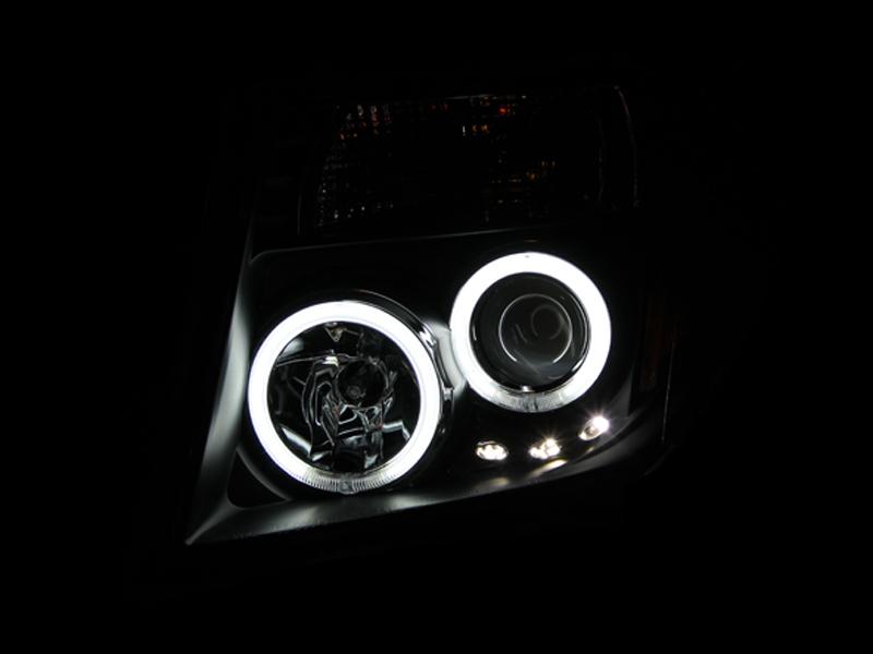 ANZO Projector Headlight Set W/Halo (2005-2008 Frontier, Pathfinder) - 111111