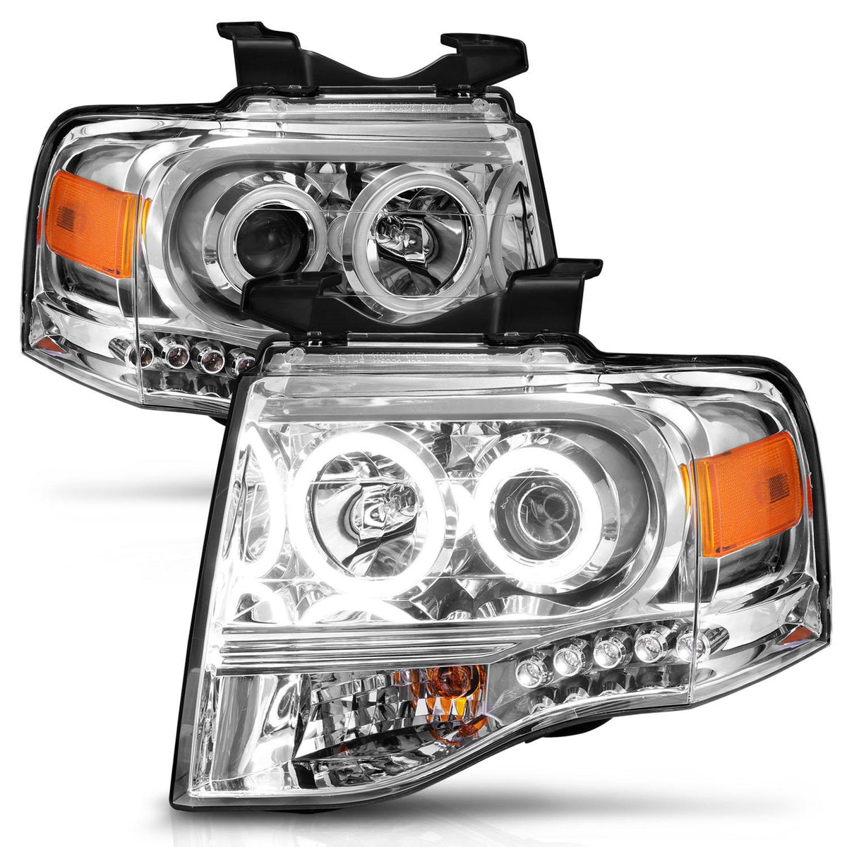 ANZO Projector Headlight Set W/Halo (2007-2014 Expedition) - 111114