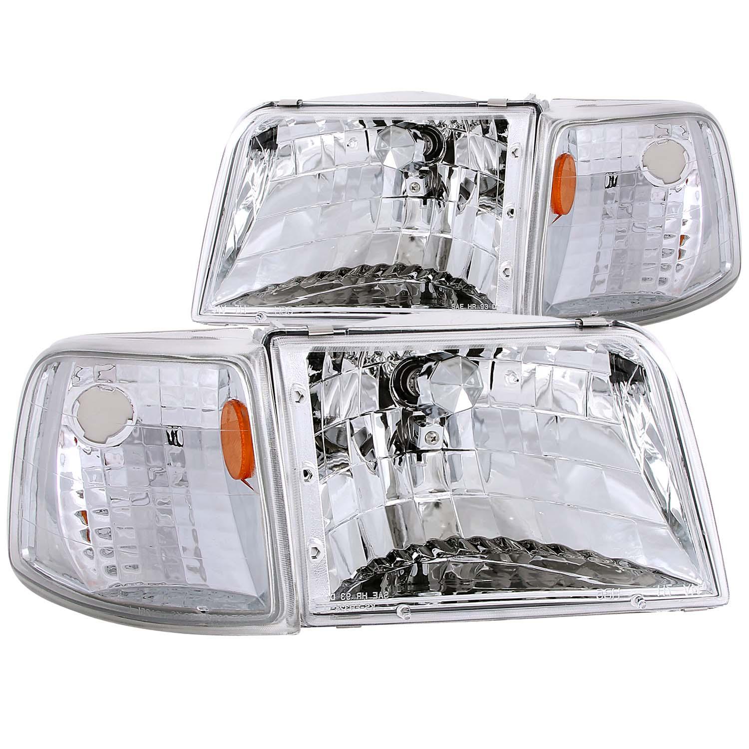 ANZO Crystal Headlight Set (1993-1997 Ranger) - 111119