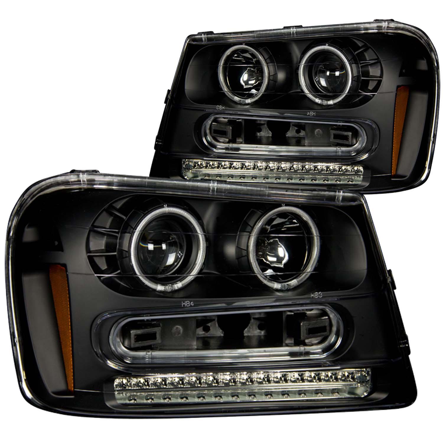 ANZO Projector Headlight Set W/Halo (2002-2009 Trailblazer, Trailblazer EXT) - 111127