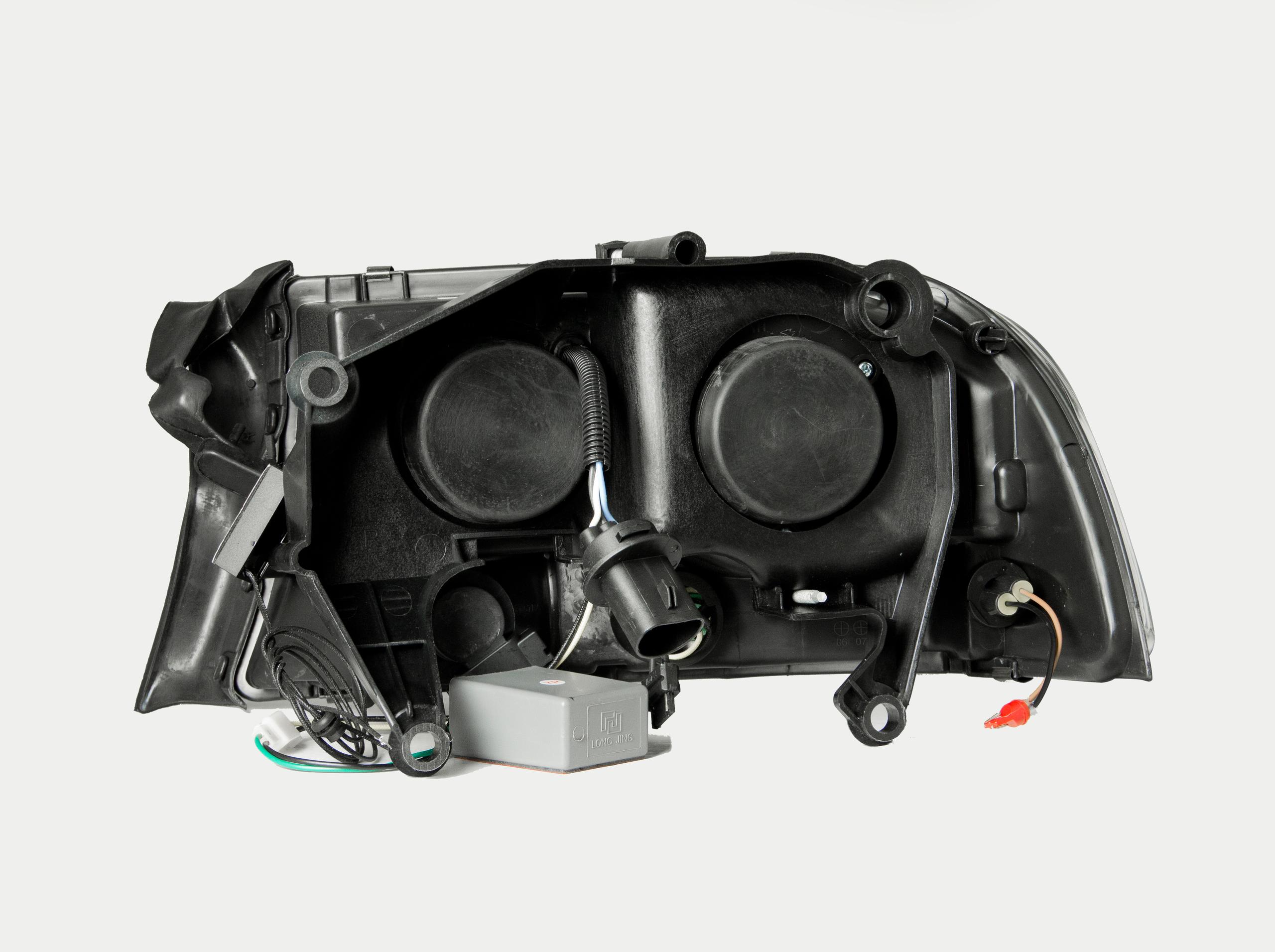 ANZO Crystal Headlight Set W/Halo (1997-2004 Dakota, Durango) - 111194