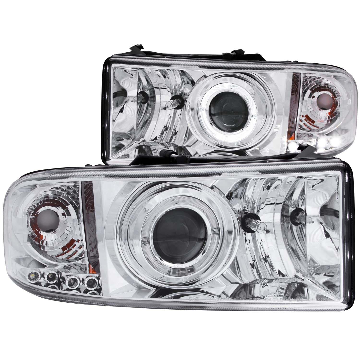 ANZO Projector Headlight Set W/Halo (1994-2002 Ram 1500, Ram 2500, Ram 3500) - 111195
