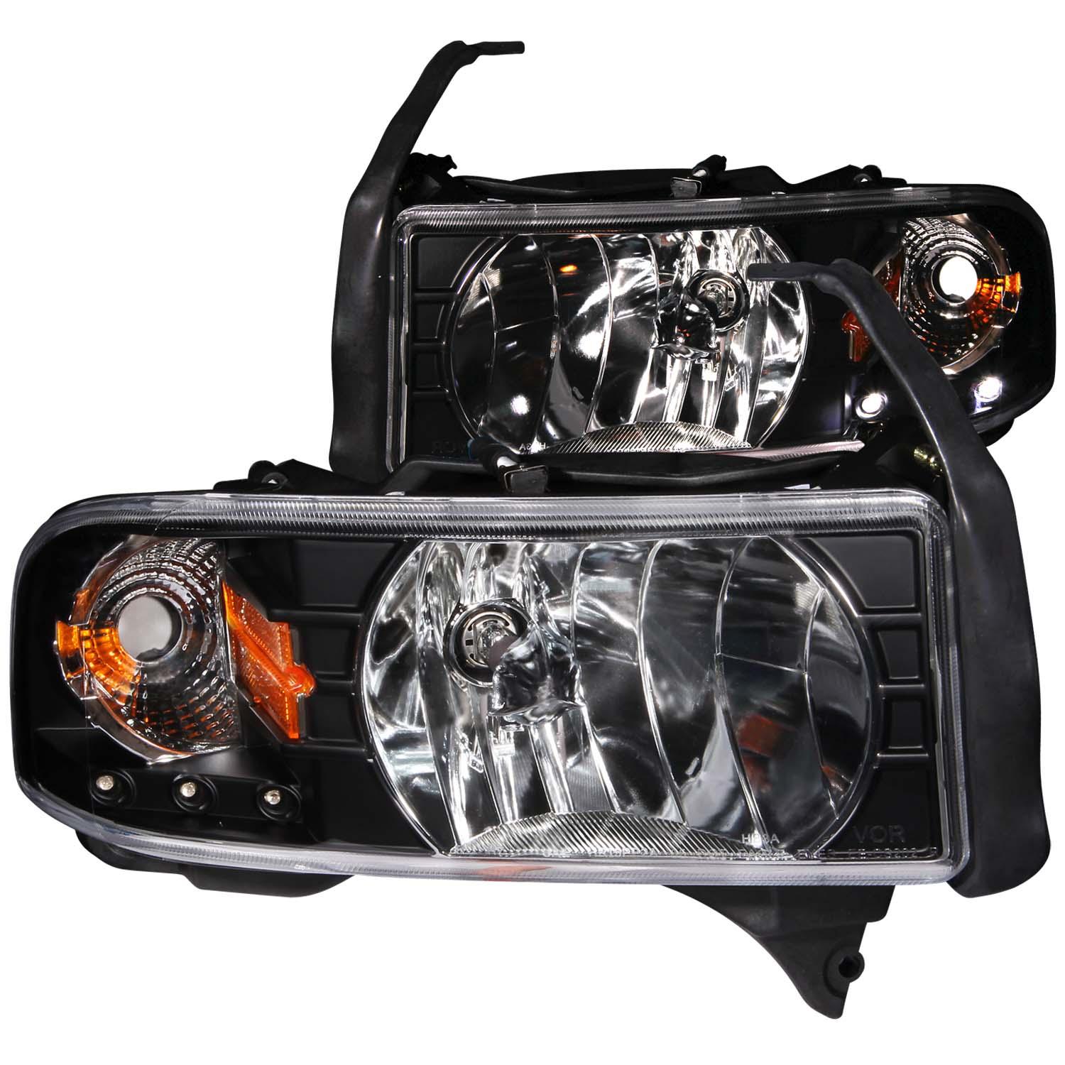 ANZO Crystal Headlight Set (1994-2002 Ram 1500, Ram 2500, Ram 3500) - 111205