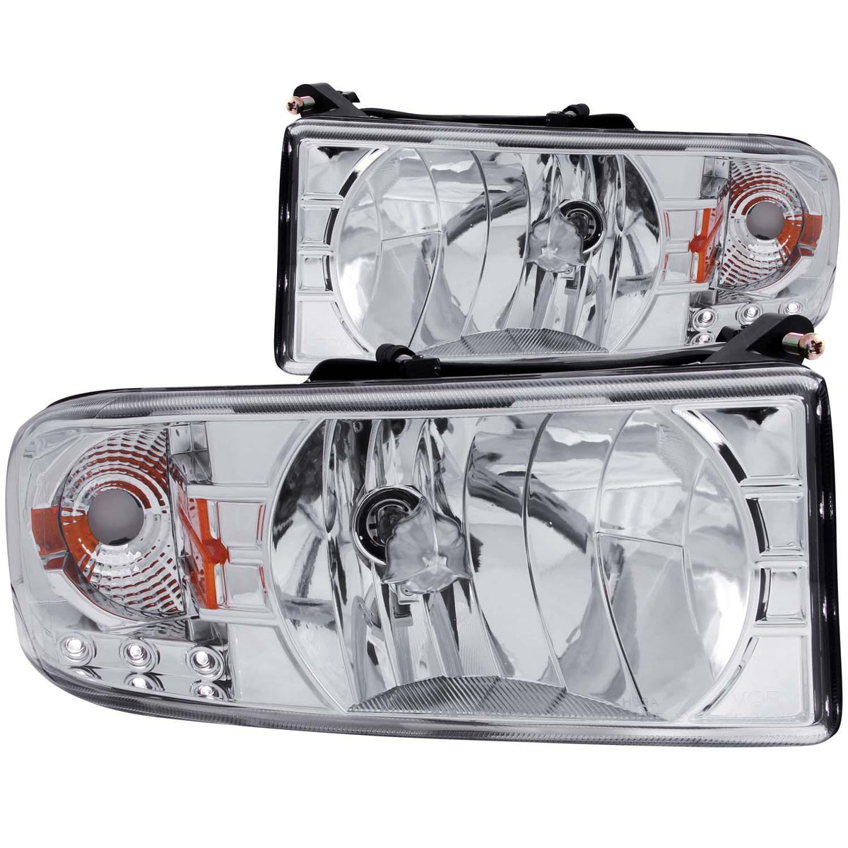 ANZO Crystal Headlight Set (1994-2002 Ram 1500, Ram 2500, Ram 3500) - 111206