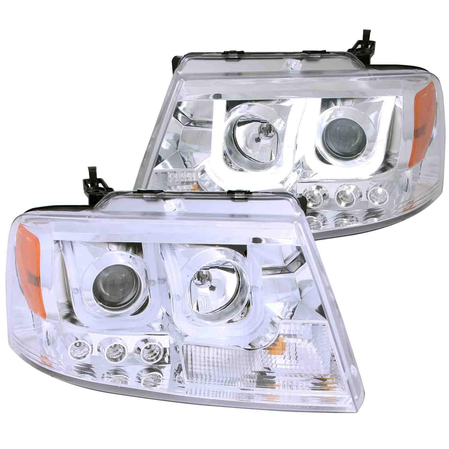 ANZO Projector Headlight Set (2004-2008 F-150, Mark LT) - 111287