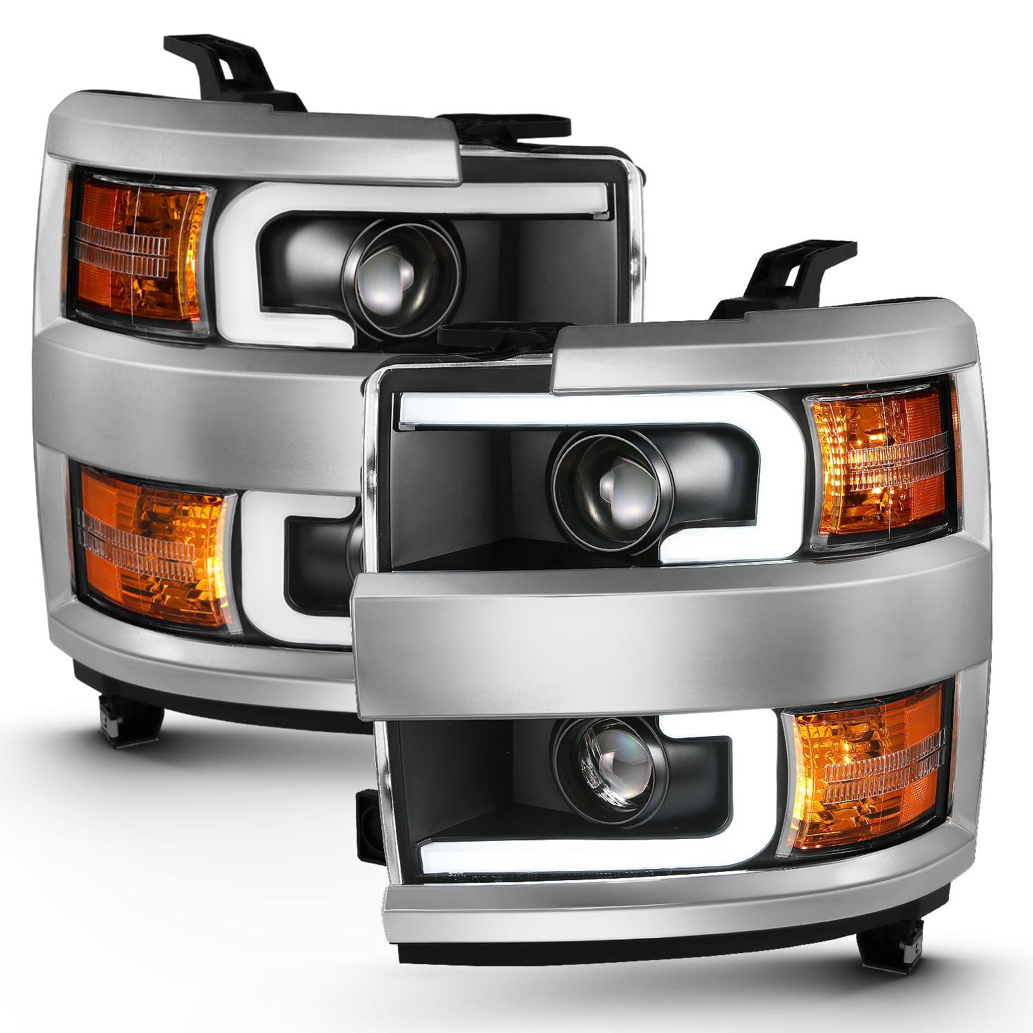 ANZO Projector Headlight Set (2015-2015 Silverado 2500 HD, Silverado 3500 HD) - 111359