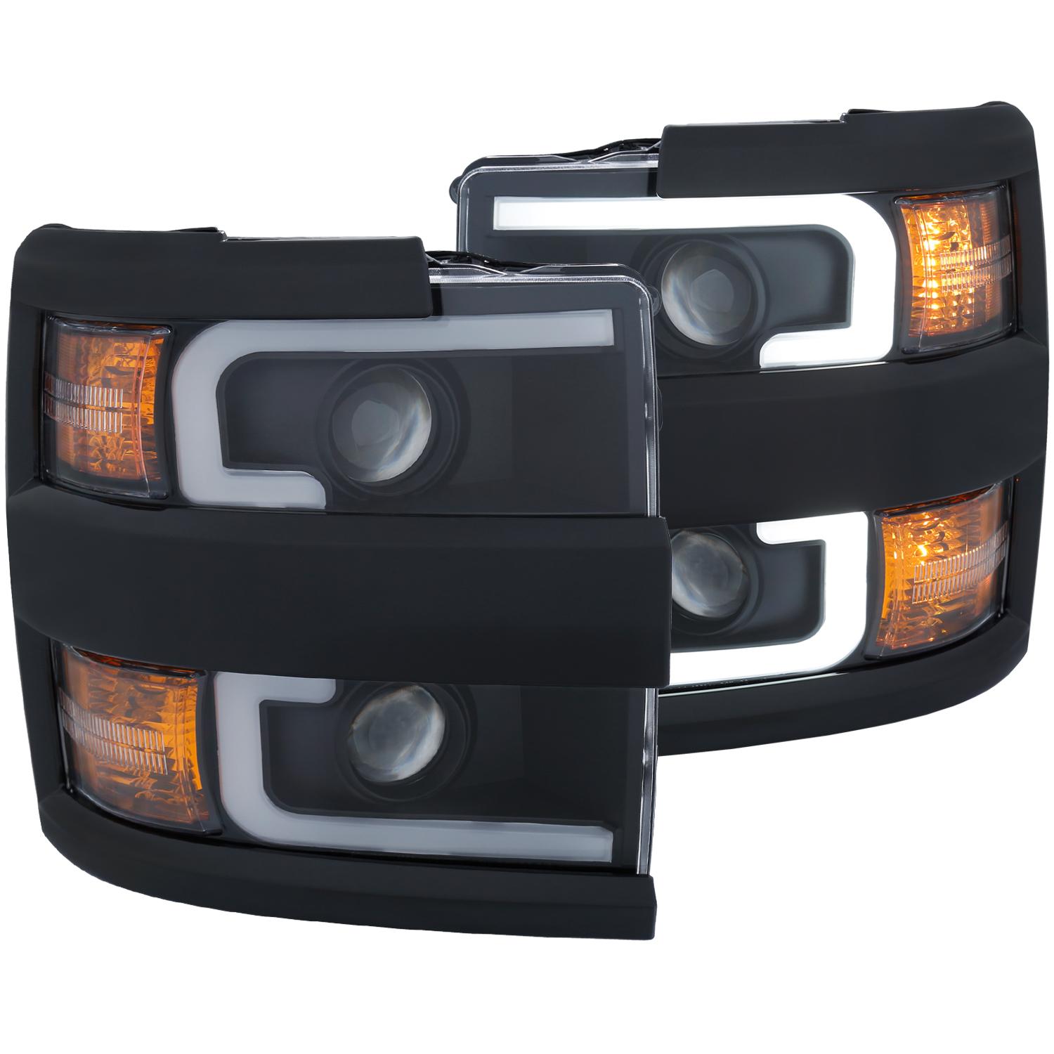 ANZO Projector Headlight Set (2015-2017 Silverado 2500 HD, Silverado 3500 HD) - 111364