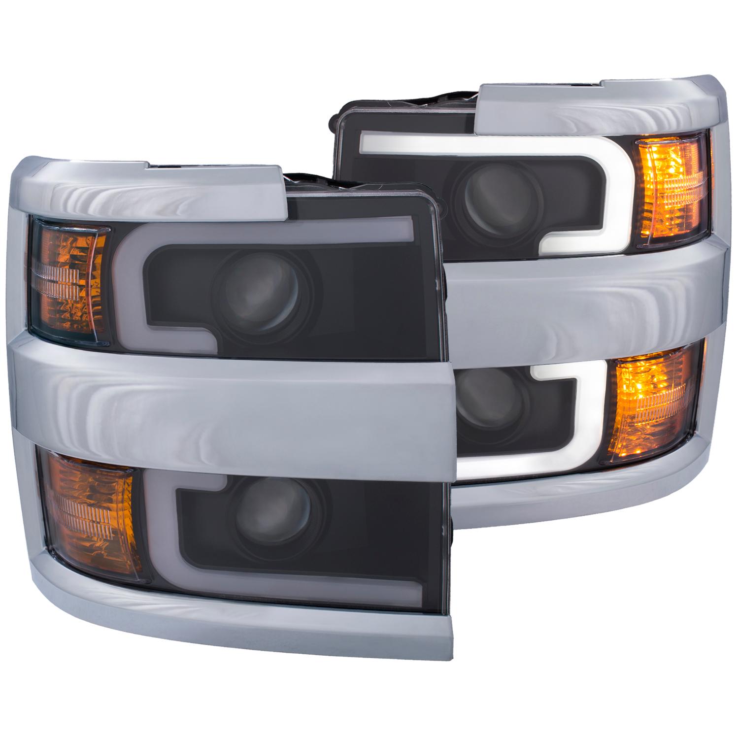 ANZO Projector Headlight Set (2015-2017 Silverado 2500 HD, Silverado 3500 HD) - 111365