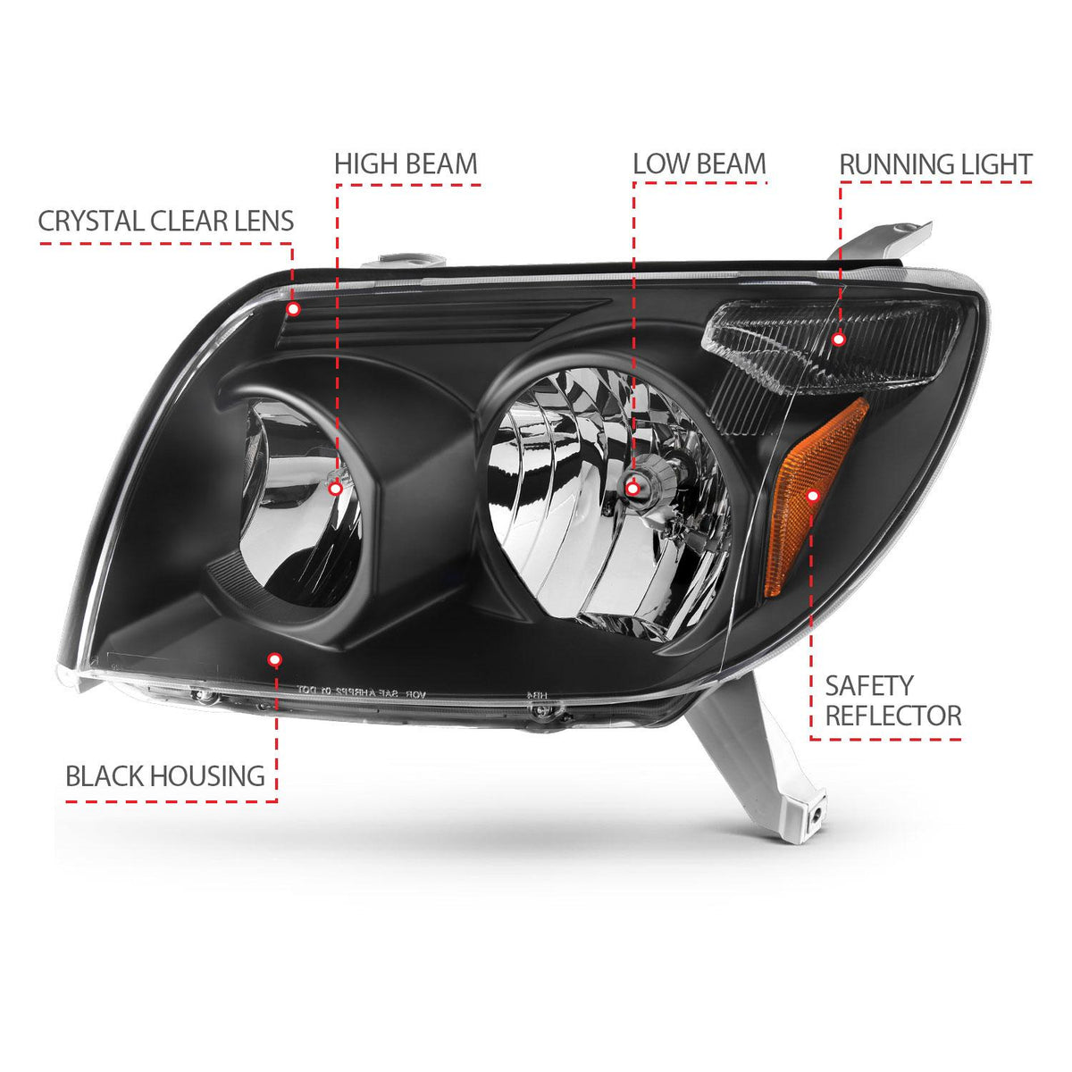 ANZO Anzo Usa Crystal Headlights (2003-2005 4Runner) - 111394