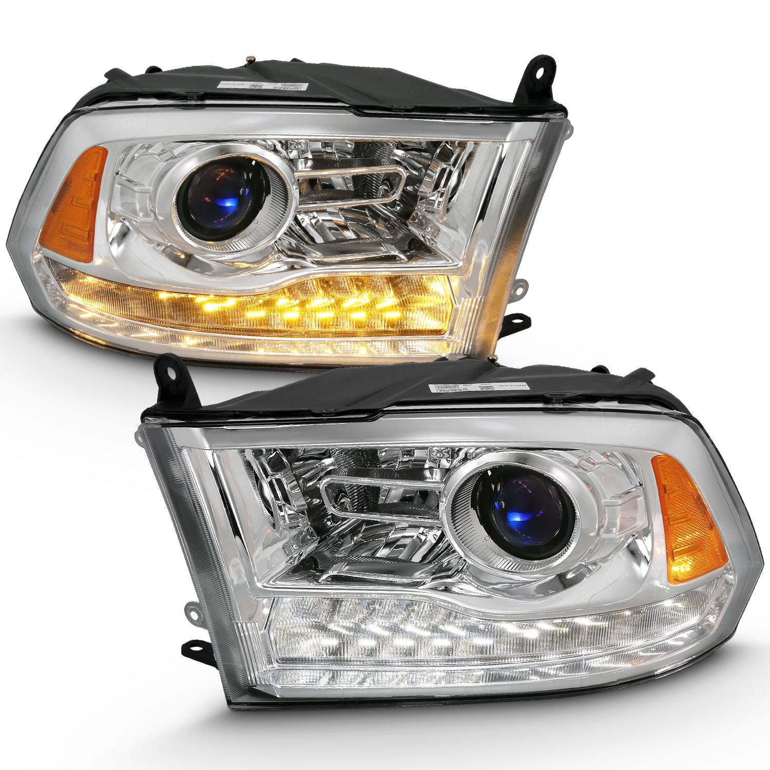 ANZO Anzo Usa Projector Headlights W/ Halo (2009-2020 Ram 1500, Ram 2500, Ram 3500, 1500, 1500 Classic, 2500, 3500) - 111440