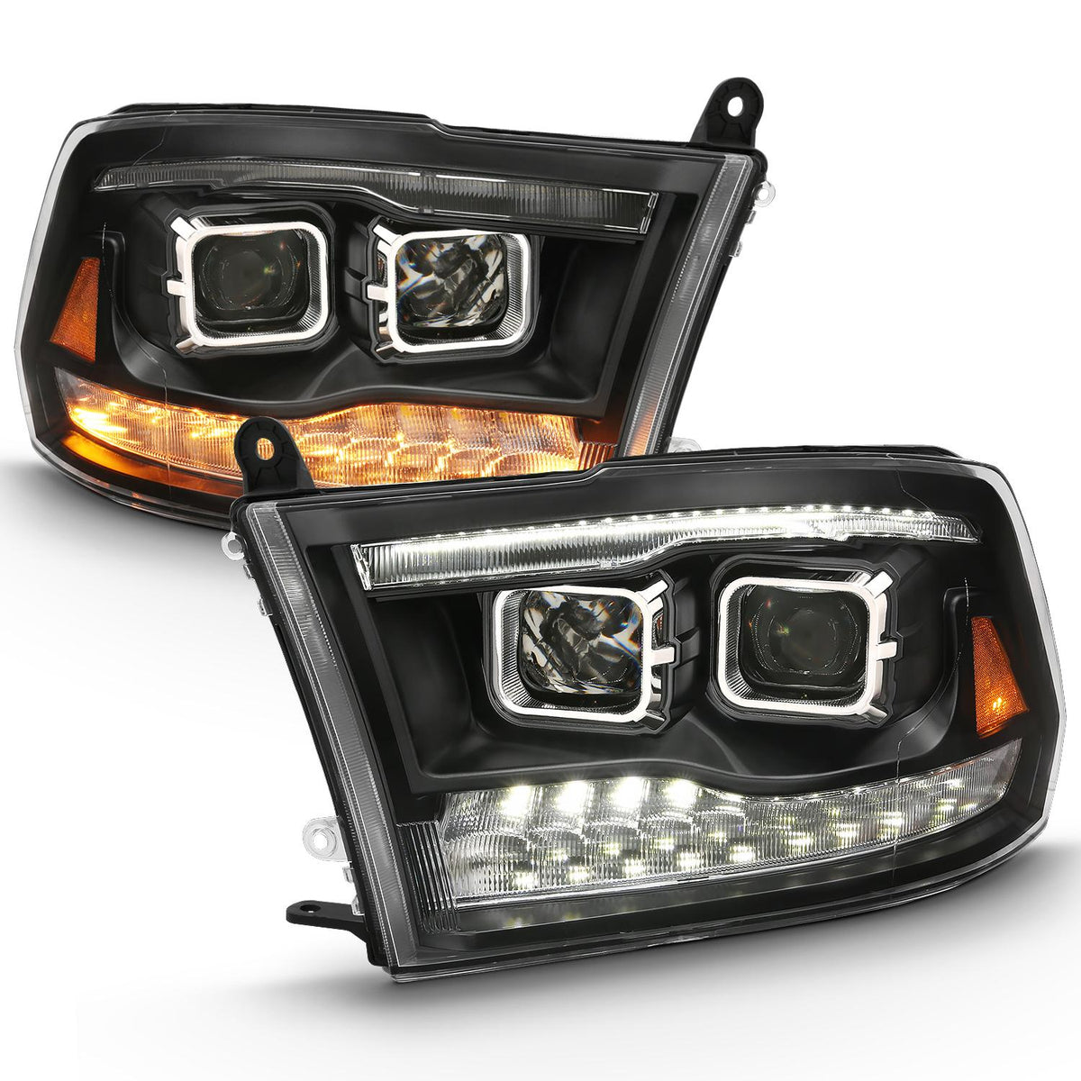 ANZO Projector Headlight (2009-2018 Ram 1500, Ram 2500, Ram 3500, 1500, 2500, 3500) - 111441