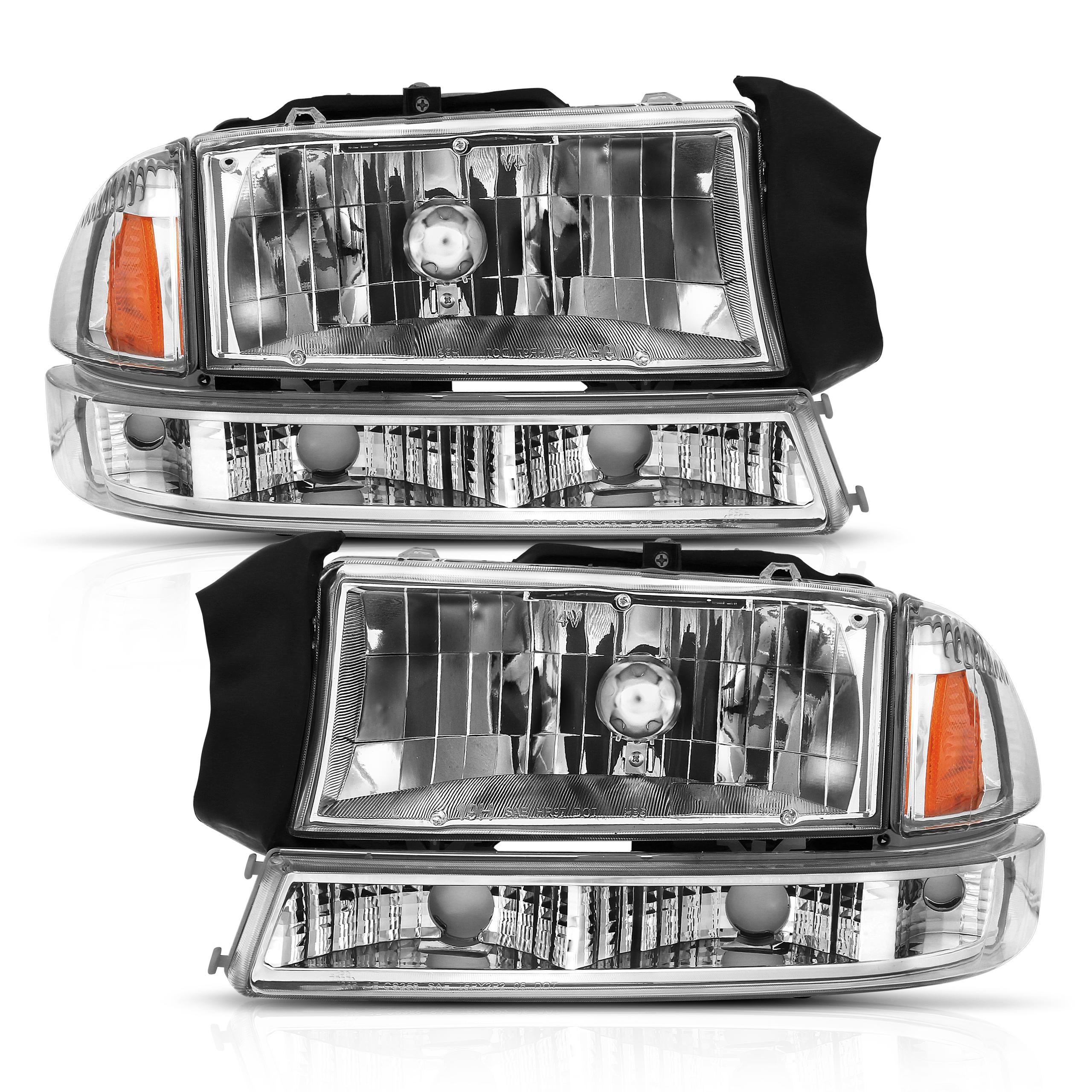 ANZO Crystal Headlight (1997-2004 Dakota, Durango) - 111455