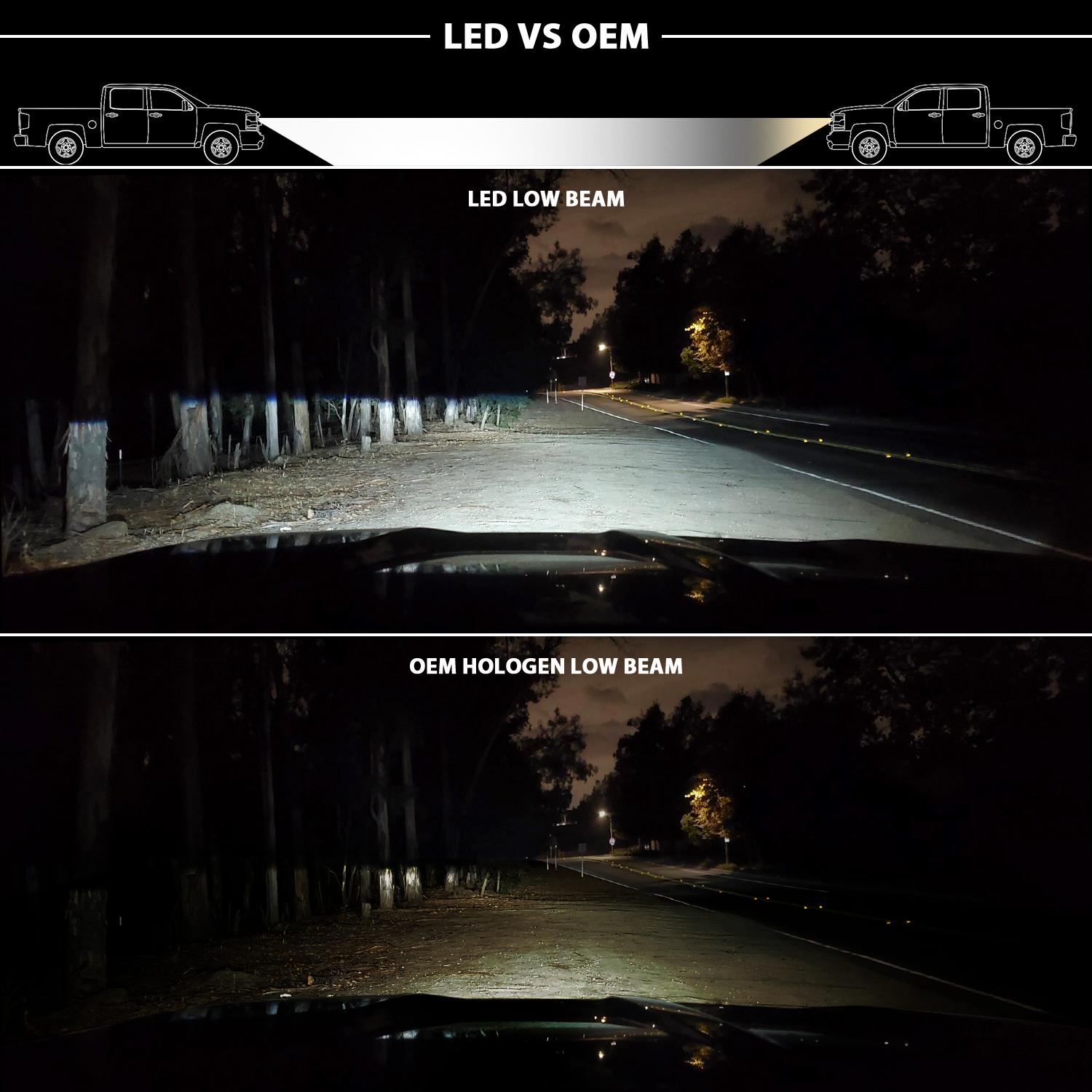 ANZO Led Projector Headlights (2009-2018 Ram 1500, Ram 2500, Ram 3500, 1500, 2500, 3500) - 111465