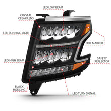 ANZO Led Crystal Headlights (2015-2020 Suburban, Tahoe) - 111478
