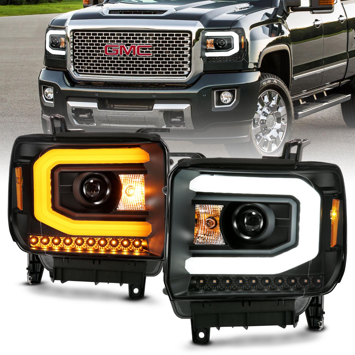 ANZO Projector Headlight (2014-2016 Sierra 1500, Sierra 2500 HD, Sierra 3500 HD) - 111487