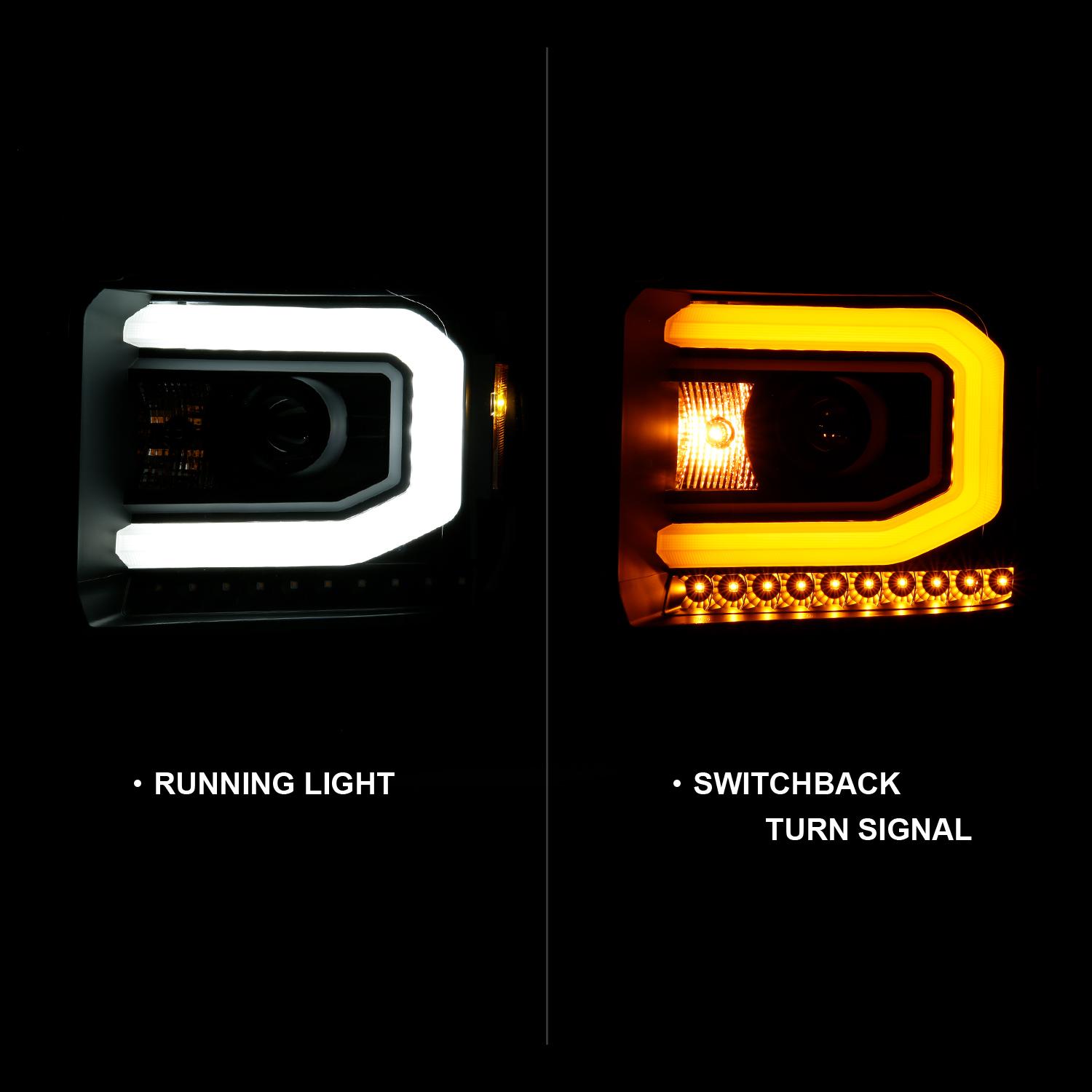 ANZO Projector Headlight (2014-2016 Sierra 1500, Sierra 2500 HD, Sierra 3500 HD) - 111487