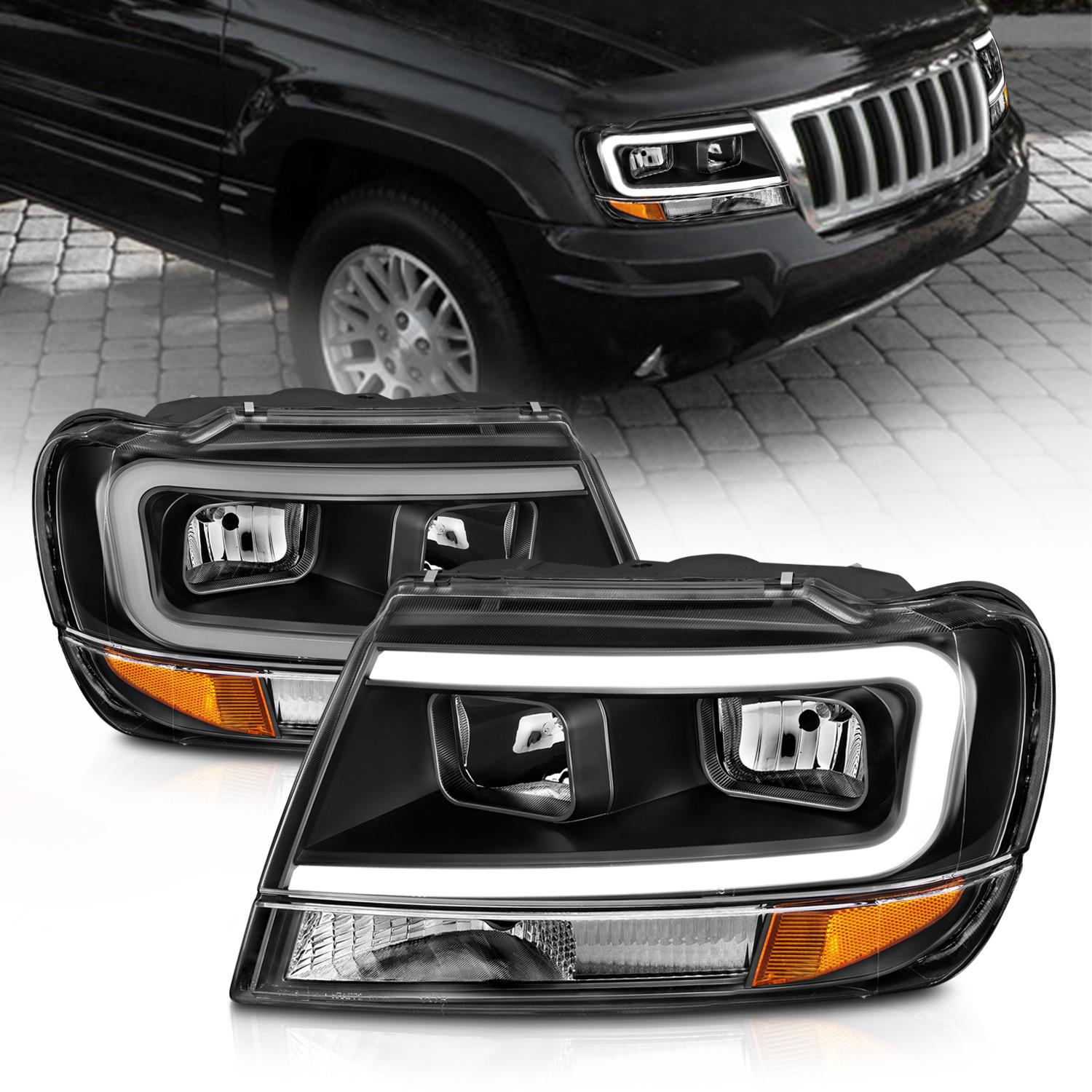 ANZO Crystal Headlight (1999-2004 Grand Cherokee) - 111537