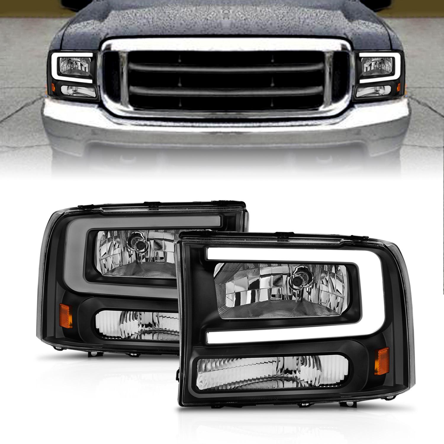ANZO Crystal Headlight (1999-2004 Excursion, F-250, F-250 Super Duty, F-350, F-350 Super Duty, F-450 Super Duty) - 111549