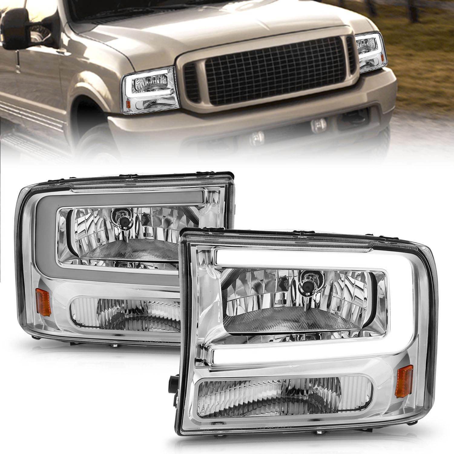 ANZO Crystal Headlight (1999-2004 Excursion, F-250, F-250 Super Duty, F-350, F-350 Super Duty, F-450 Super Duty) - 111550
