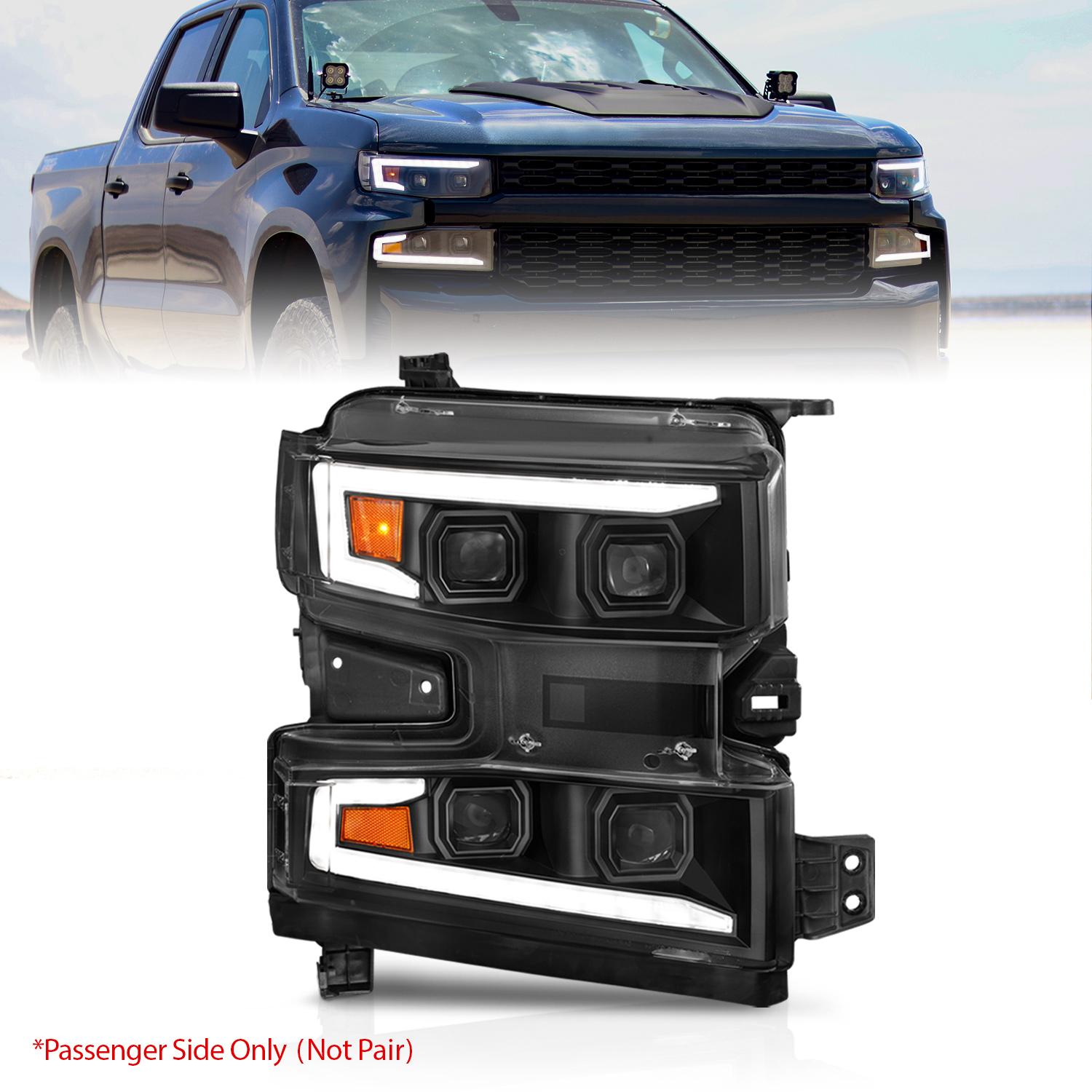 ANZO LED Projector Headlight (2019-2022 Silverado 1500, Silverado 1500 LD, Silverado 1500 LTD) - 111566-R