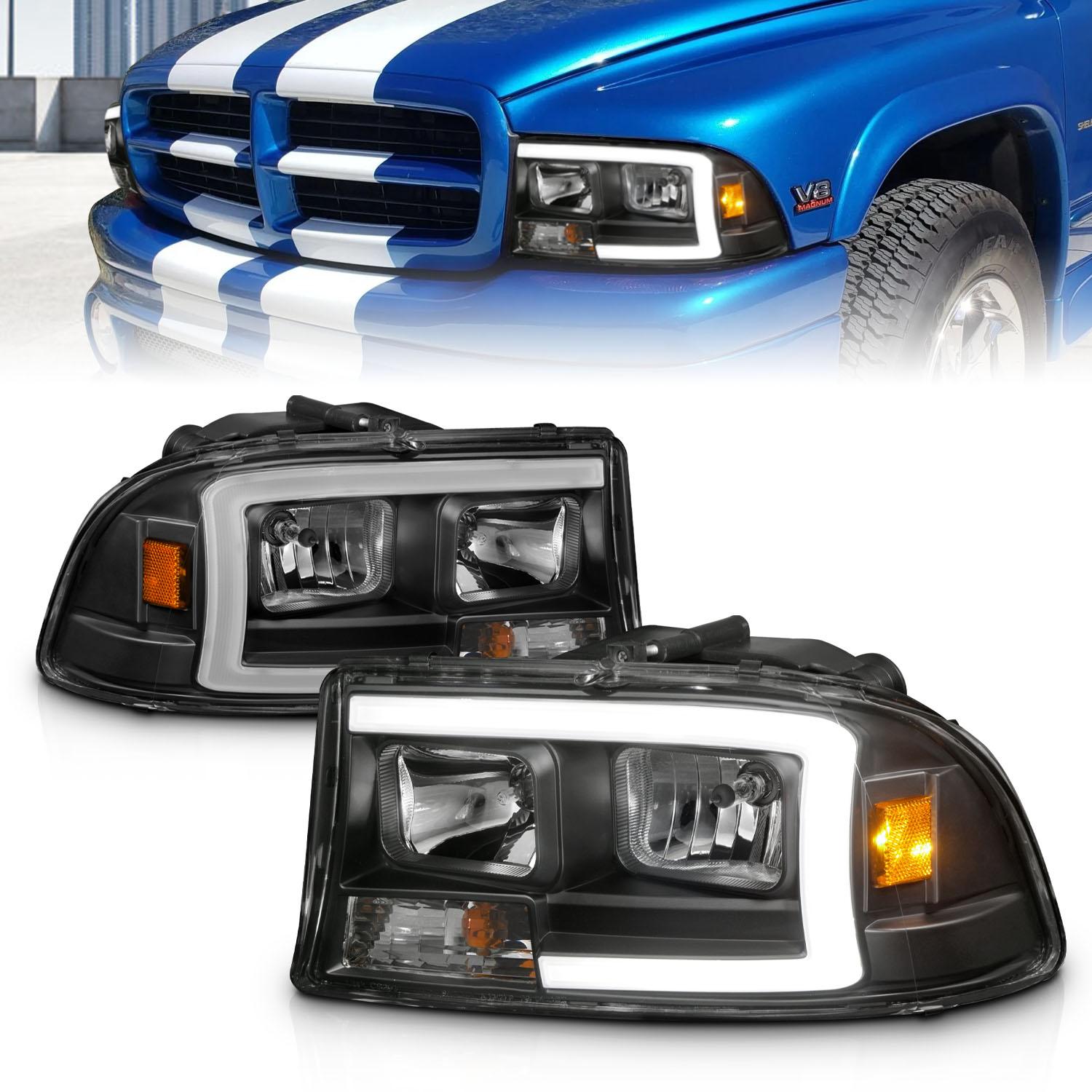 ANZO Crystal Headlight (1997-2004 Dakota, Durango) - 111591