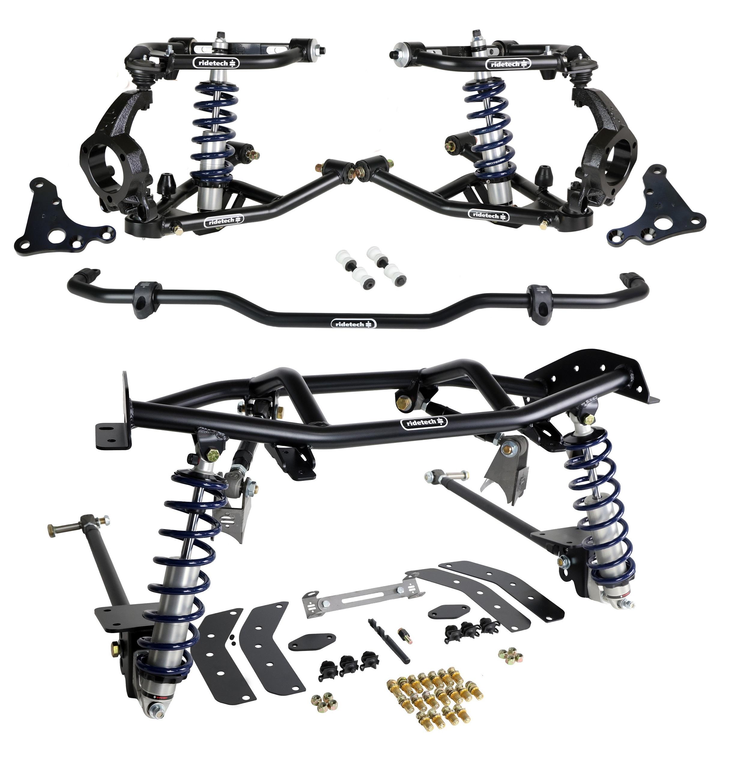 Ridetech HQ Coil-Over System With Hub Spindles For 1967-1969 GM F-Body. - 11160203
