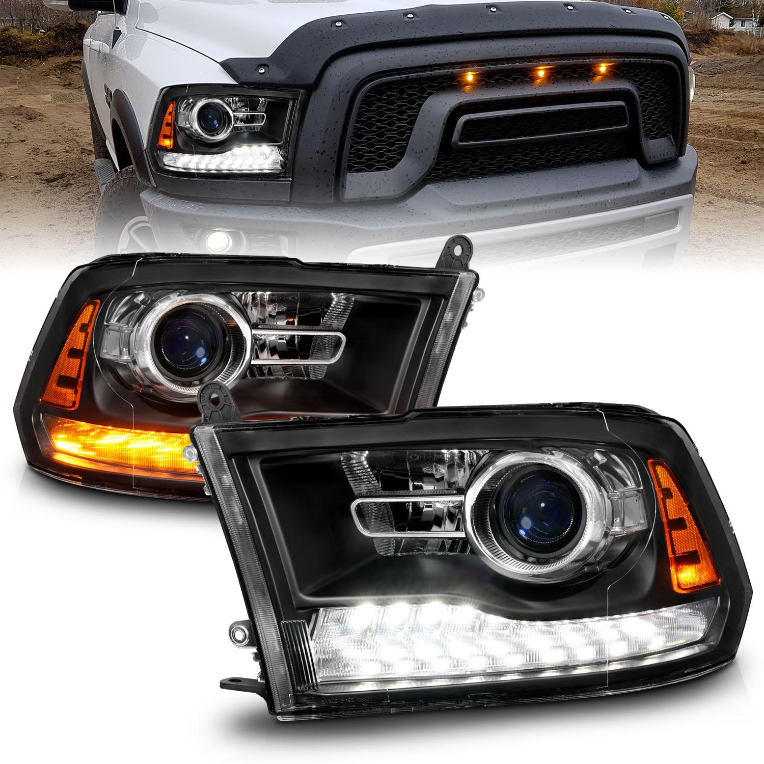 ANZO Projector Headlight (2009-2023 Ram 1500, 1500, Ram 2500, 2500, Ram 3500, 3500, 1500 Classic) - 111609