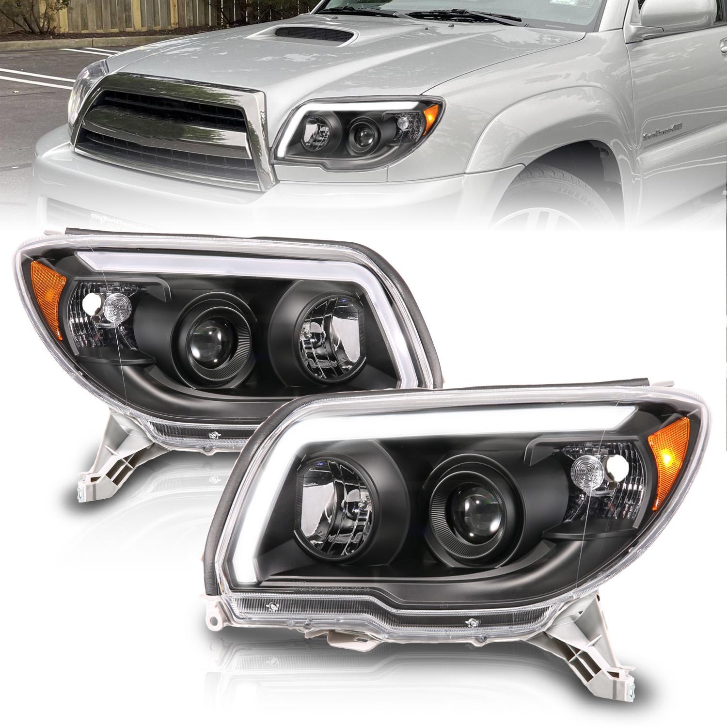 ANZO Led Bar Projector Black Headlight (2006-2009 4Runner) - 111616
