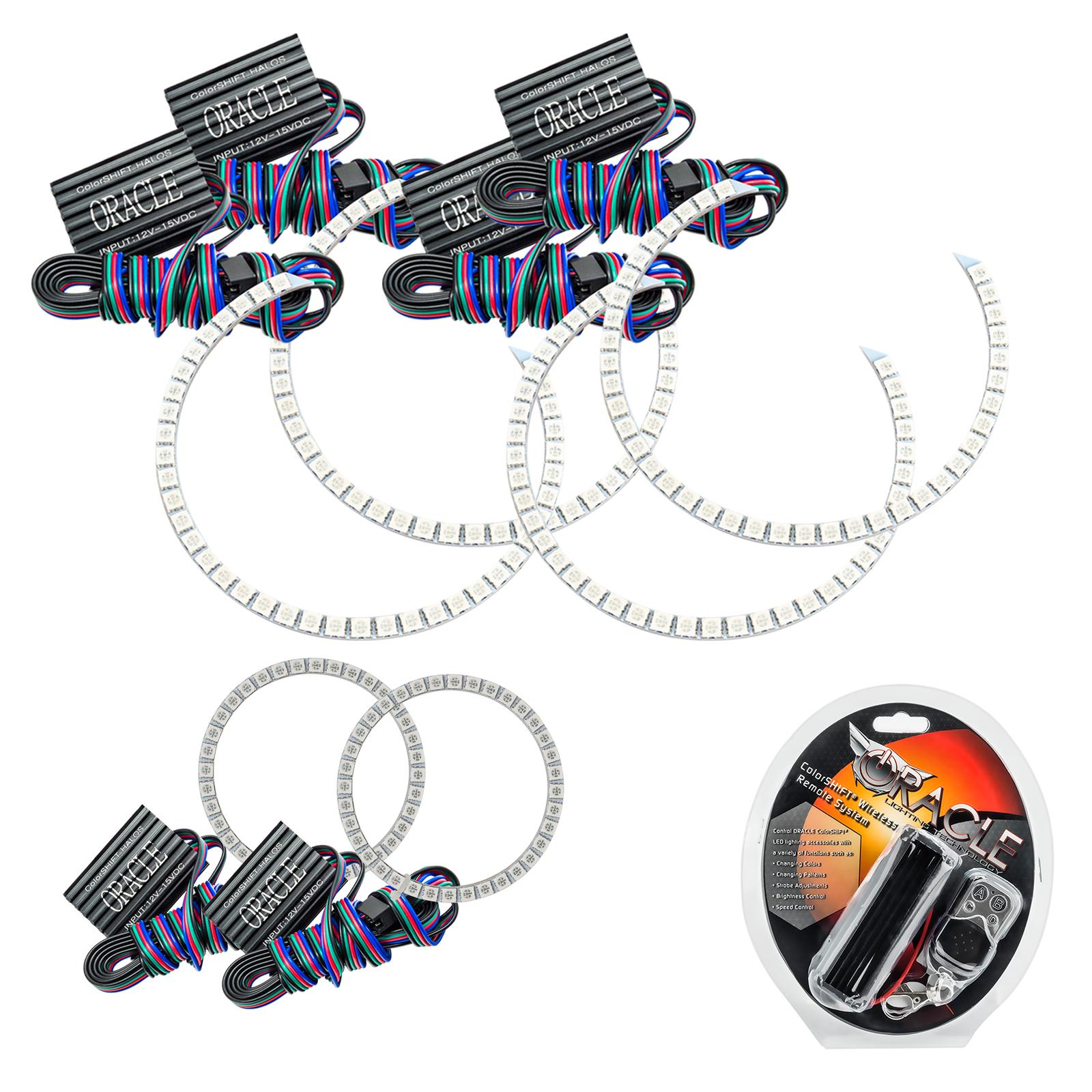 Oracle Lighting Colorshift Triple Halo Kit (2006-2010 Charger) - 1118-330