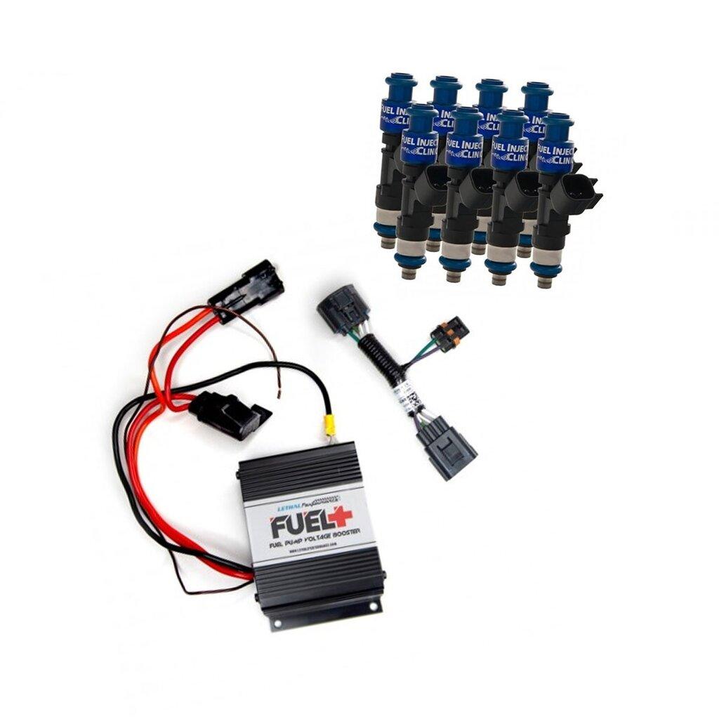 2011-2026 Mustang GT 40amp Plug and Play Fuel+ Pump Voltage Booster and FIC1000 Fuel Injectors