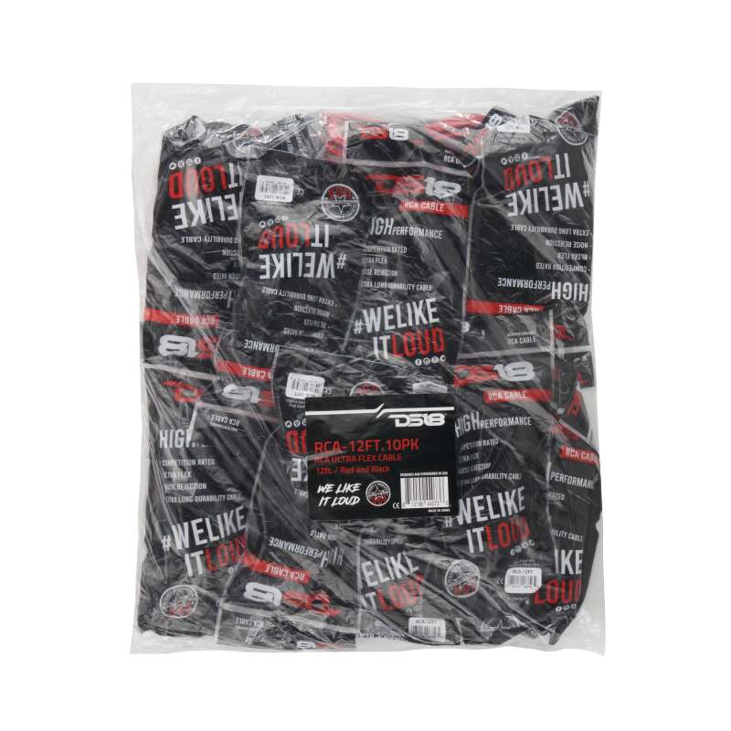 DS18 Level 1 RCA 12-Feet  10 x Pack