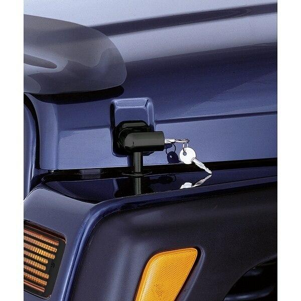 Rugged Ridge Hood Catch Kit Locking; 97-06 Jeep Wrangler Tj - 11210.1