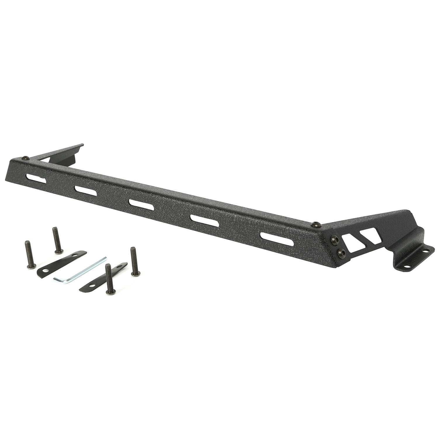 Rugged Ridge Light Bar Hood Mounted Textured Black; 07-18 Jeep Wrangler Jk - 11232.1
