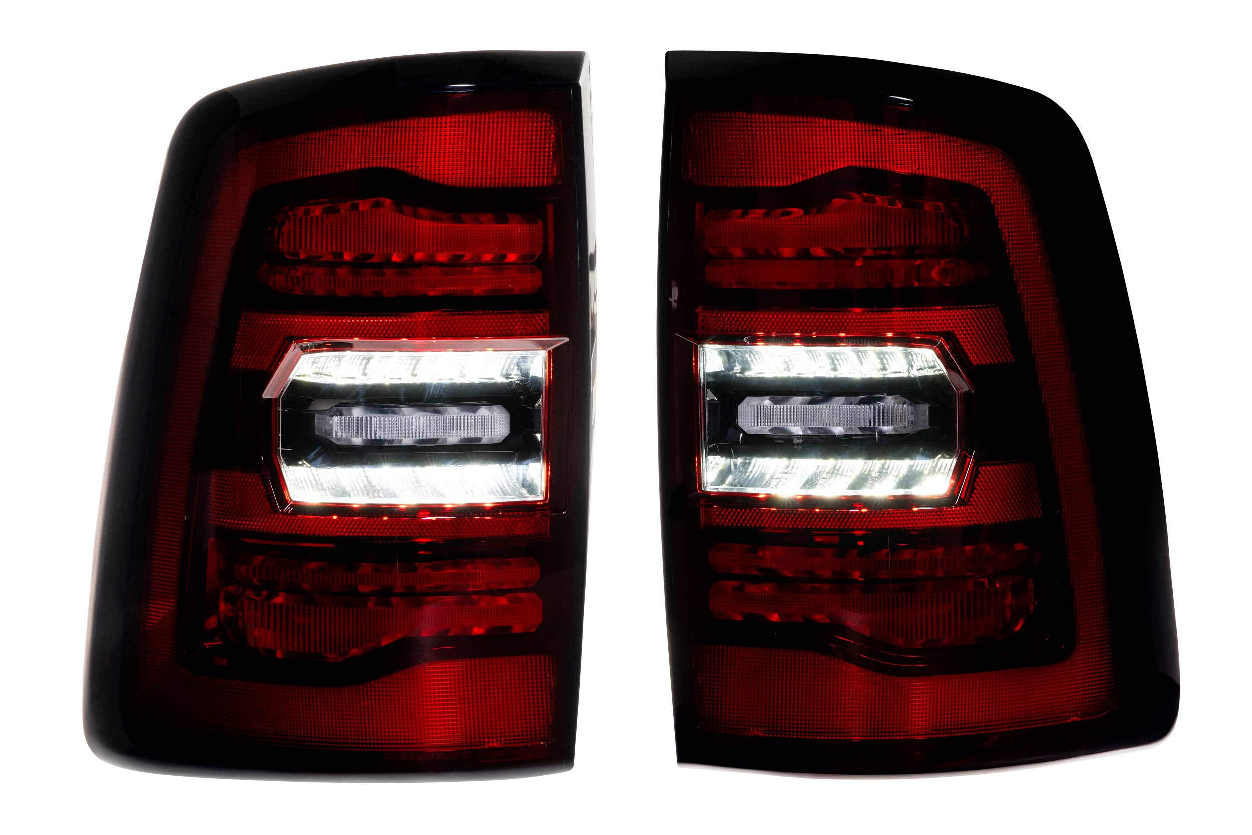 Morimoto XB LED Tail Lights: Ram HD (19+ / Red Lens / Set) - LF752