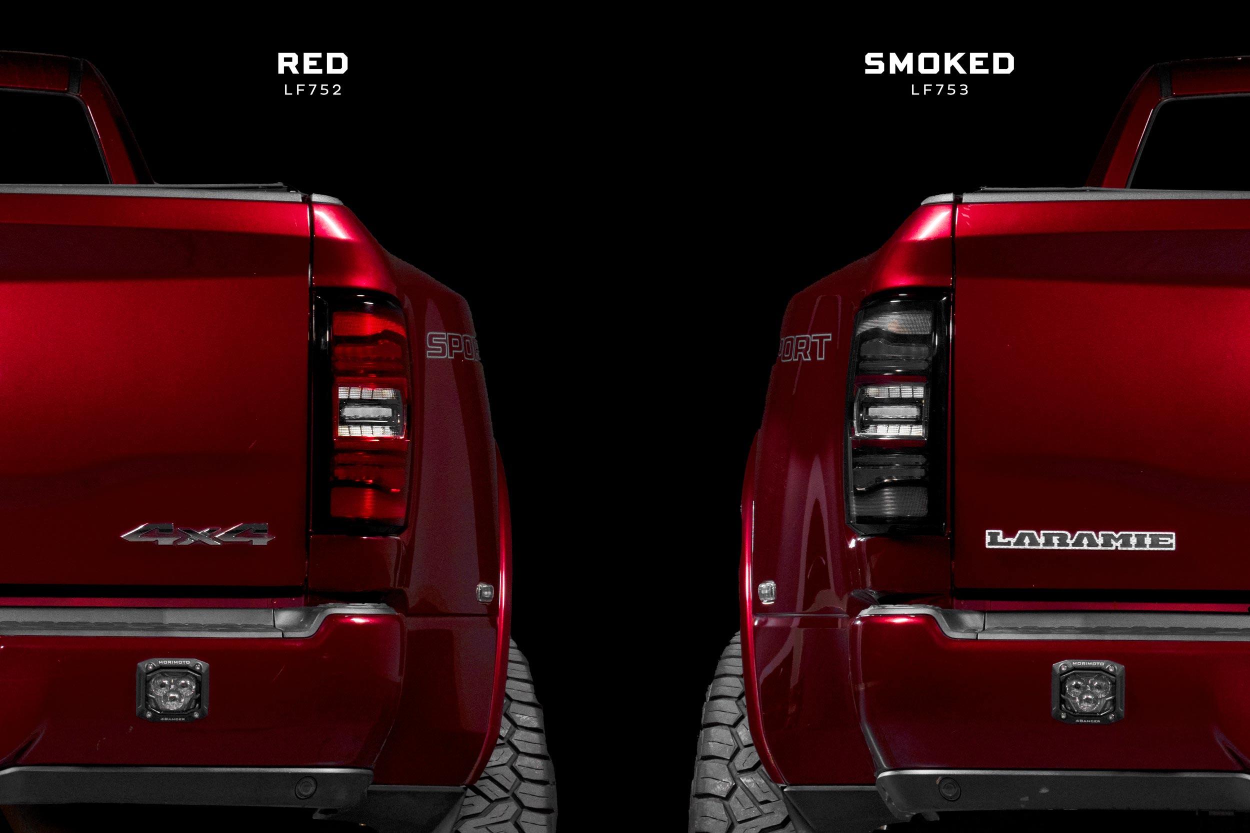 Morimoto XB LED Tail Lights: Ram HD (19+ / Red Lens / Set) - LF752