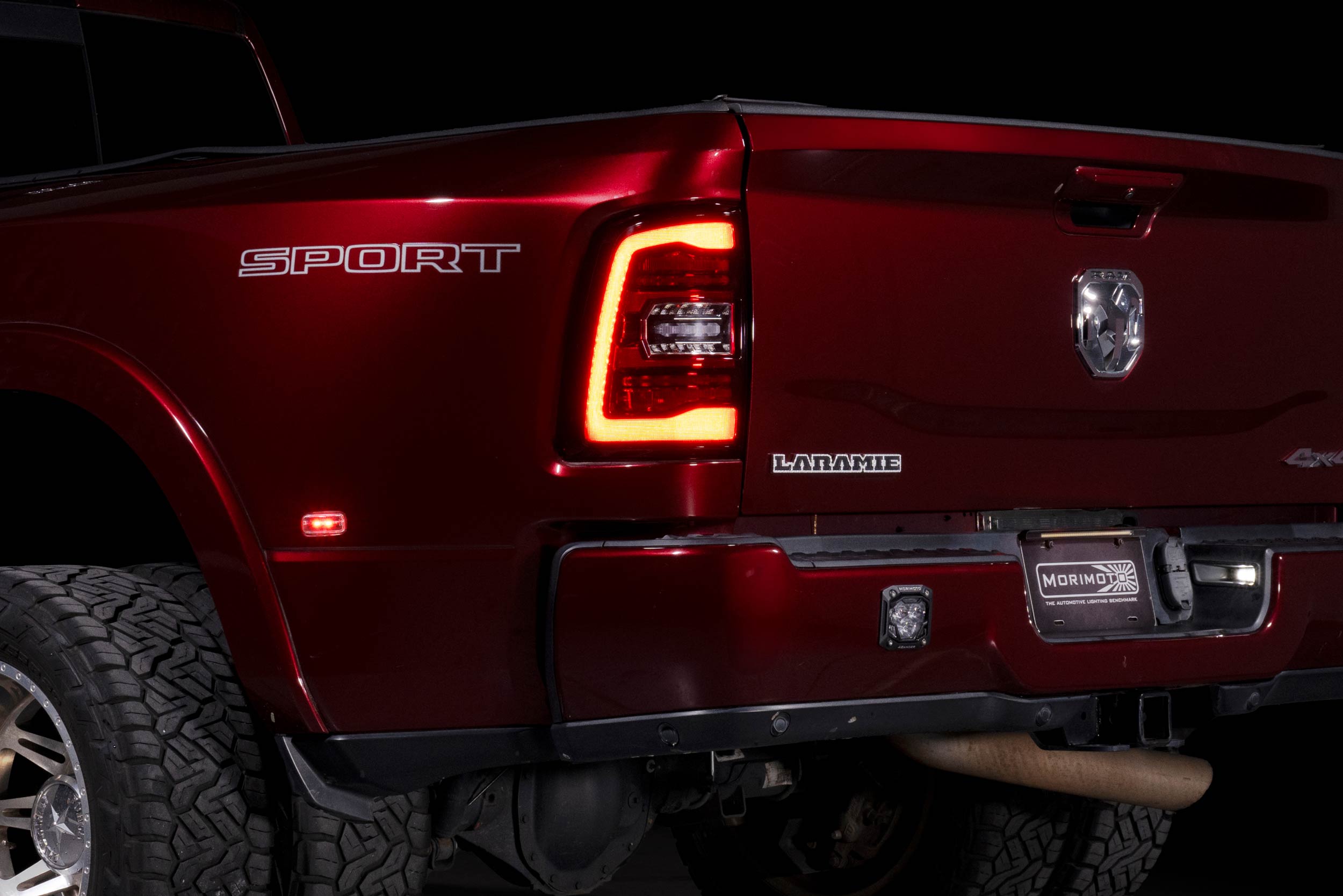 Morimoto XB LED Tail Lights: Ram HD (19+ / Red Lens / Set) - LF752