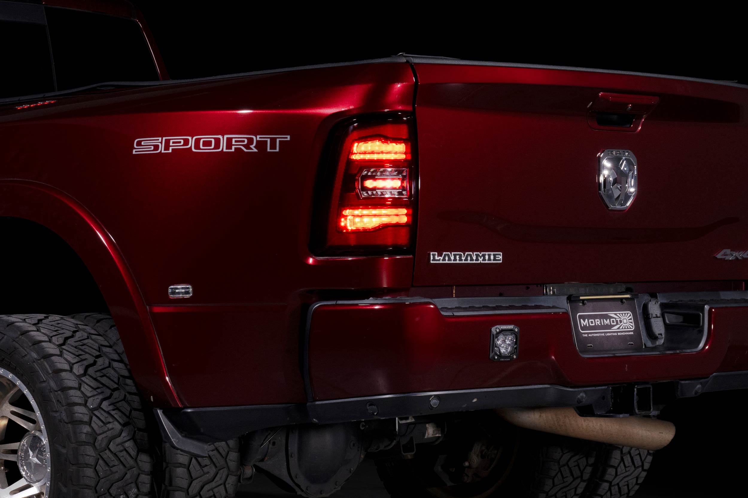 Morimoto XB LED Tail Lights: Ram HD (19+ / Red Lens / Set) - LF752