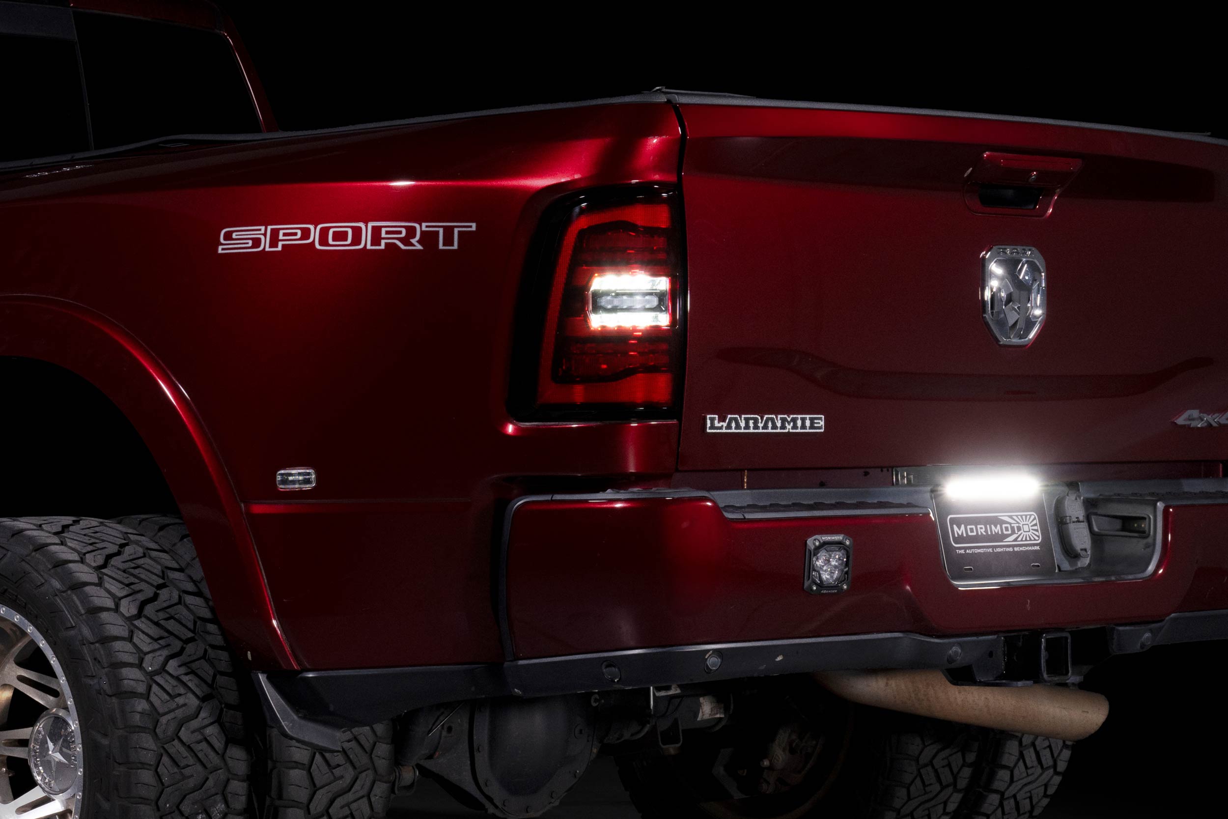 Morimoto XB LED Tail Lights: Ram HD (19+ / Red Lens / Set) - LF752