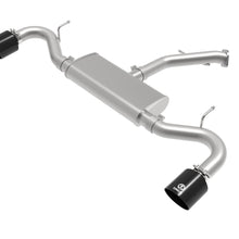 AFE Takeda 2-1/2 IN 409 Stainless Steel Axle-Back Exhaust w/ Black Tips (Hyundai Elantra GT 18-20 L4-1.6L (t)) - 49-47016-B