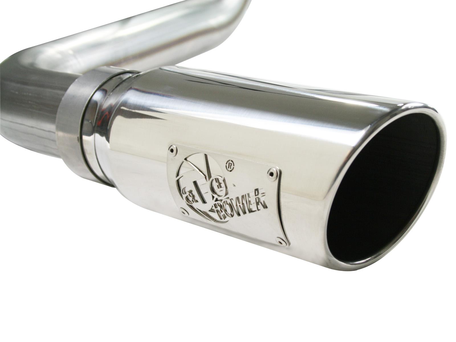 AFE MACH Force-Xp 3 IN 409 Stainless Steel Cat-Back Exhaust System w/Polished Tip (2007-2009 Tundra) - 49-46006-P