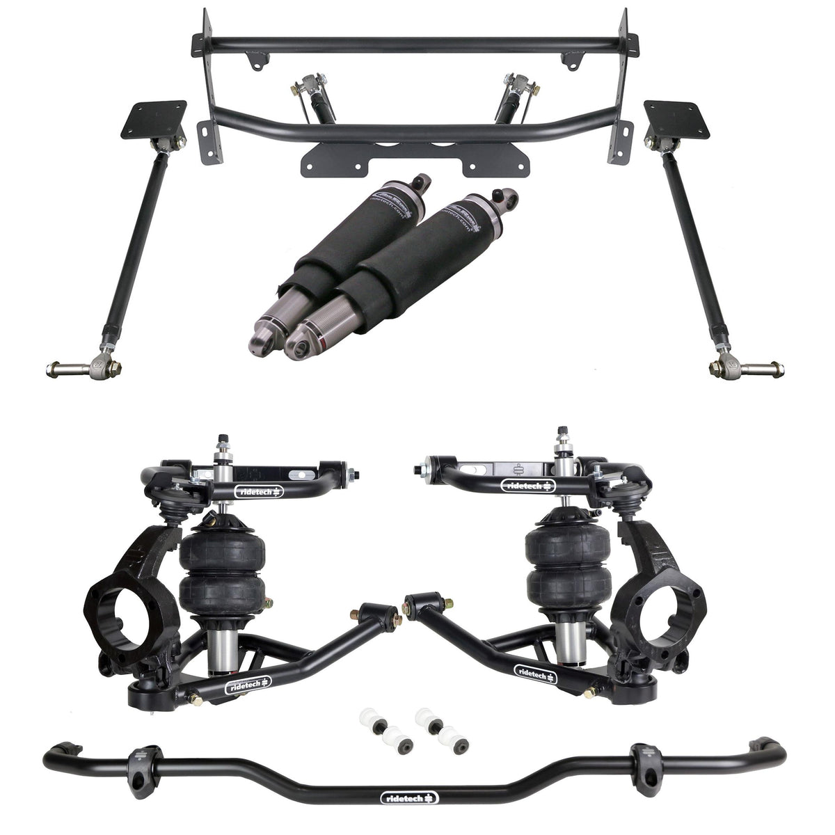 Ridetech HQ Air Suspension System With Hub Spindles For 1973-1974 Nova. - 11260295
