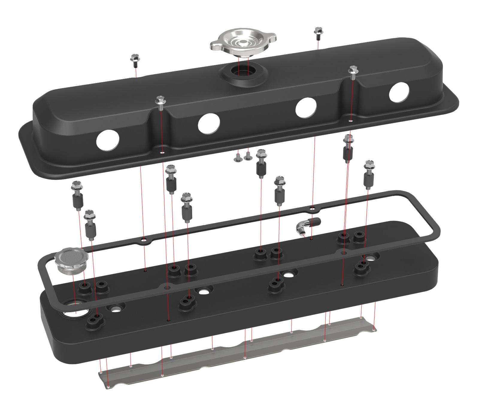 Holley LS Valve Cover - 241-192
