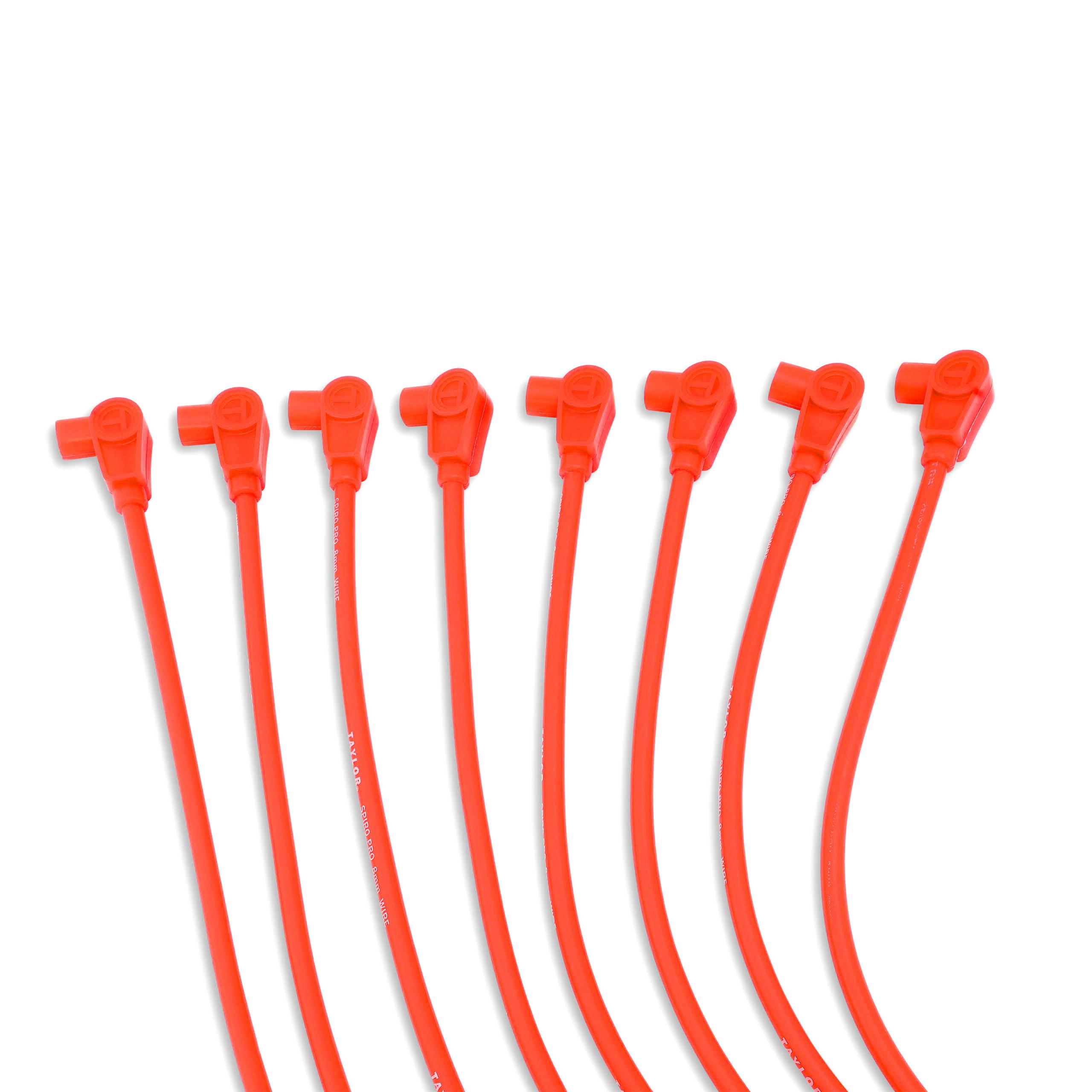 TAYLOR CABLE 8mm race fit Spiro-Pro red - 76230