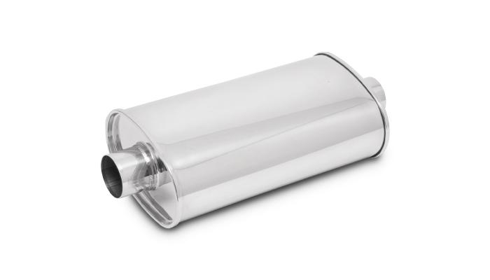 Vibrant Performance Streetpower Oval Muffler, 3.5" Inlet/Outlet (Center-Center) - 1135