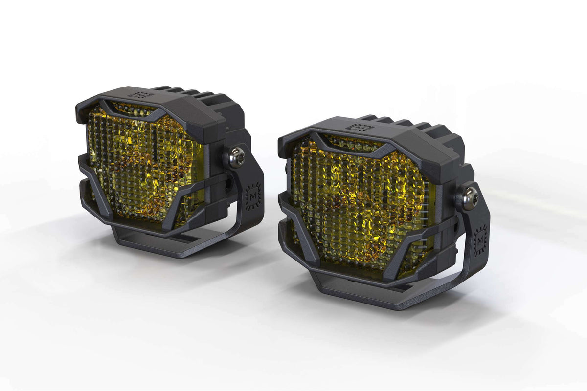 Morimoto 4Banger 2.0 NCS LED Pods (Flood / Yellow / Set) - BAF139.2